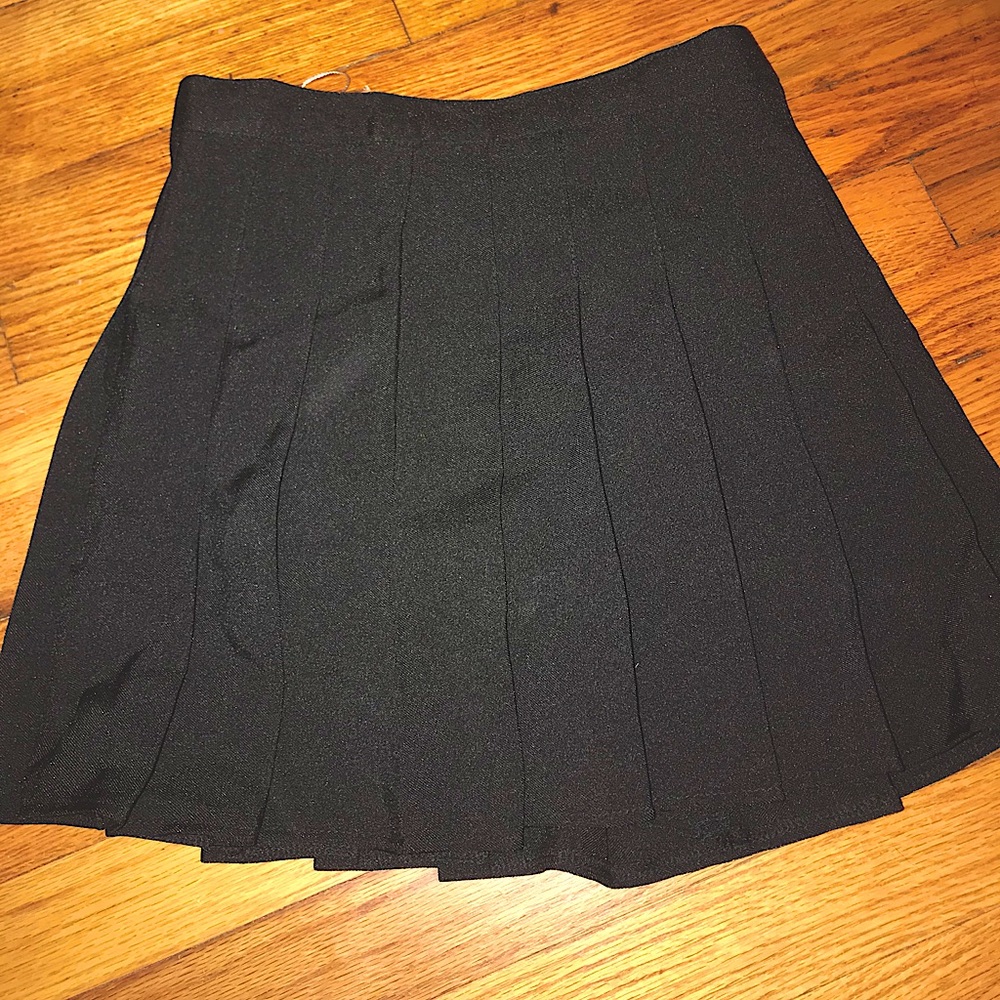 Black cheerleader/tennis skirt